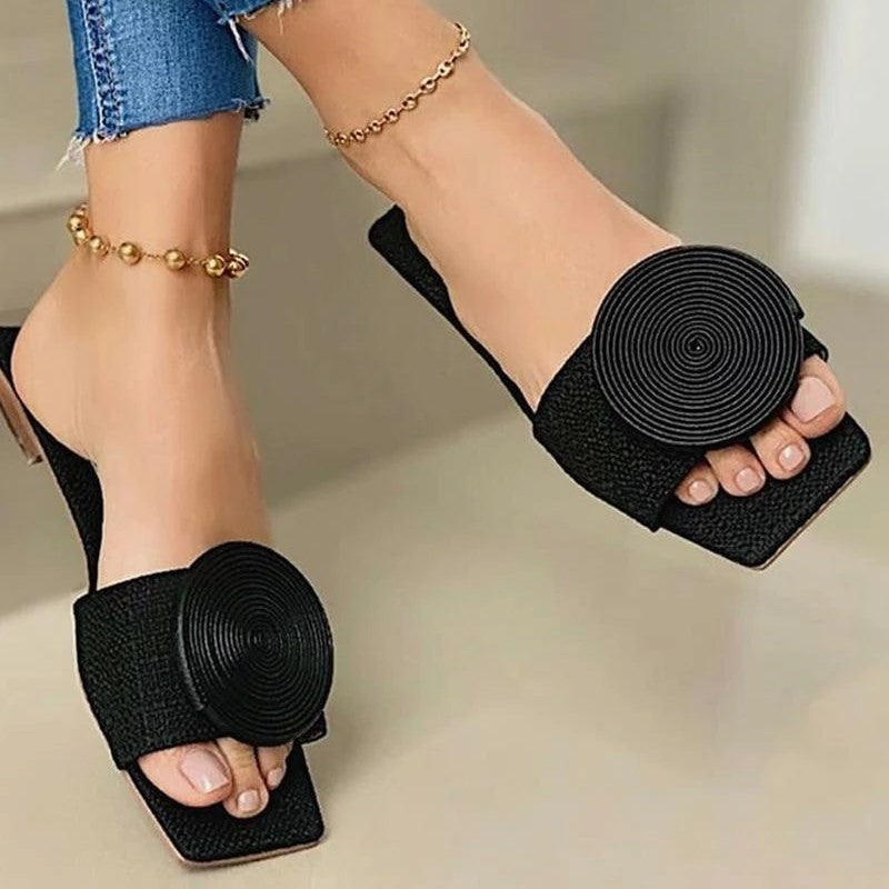 Flat Bottom Leisure Beach Sandals And Slippers Women Foreign Trade Mosquito Coil Women's Shoes