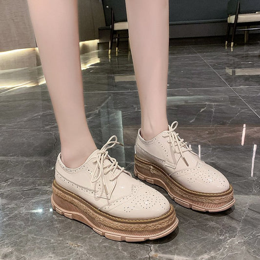 Lace-up Tassel Platform Shoes Women