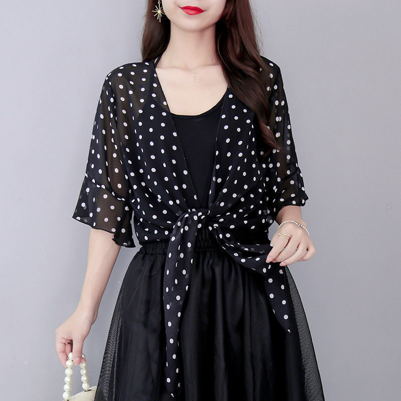 Chiffon Shawl Jacket Skirt For Women