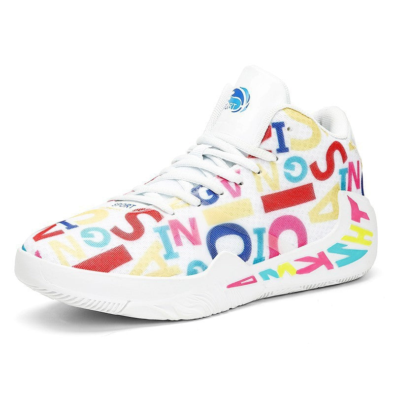 Casual Shoes Couple Graffiti Sneakers Basketball Shoes Women