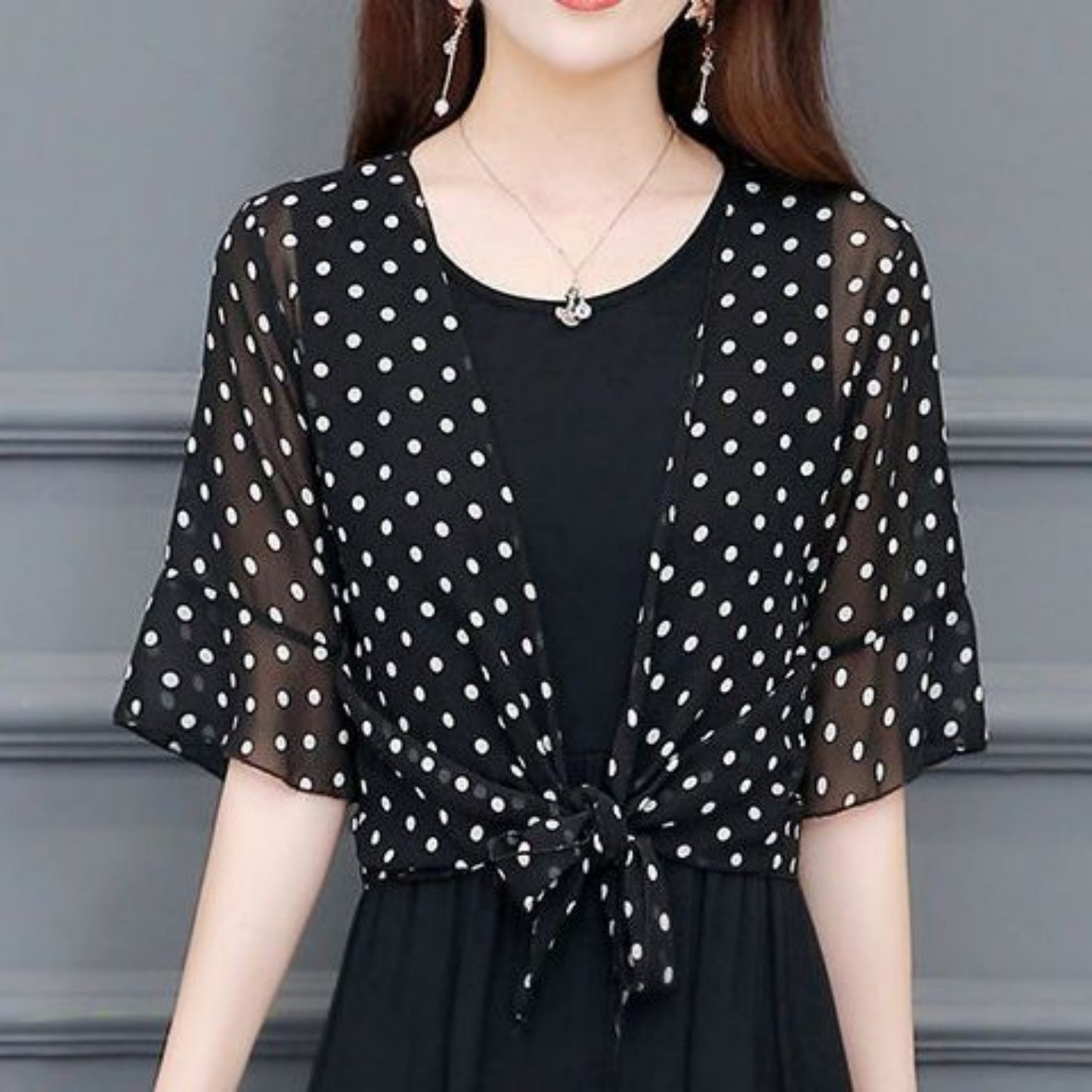 Chiffon Shawl Jacket Skirt For Women